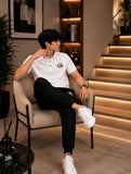 Prime White Monogram Polo