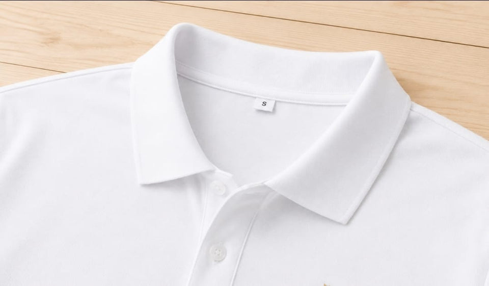Prime White Monogram Polo