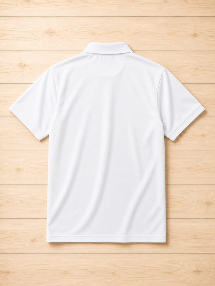 Prime White Monogram Polo