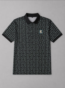 Prime Monogram Polo Black