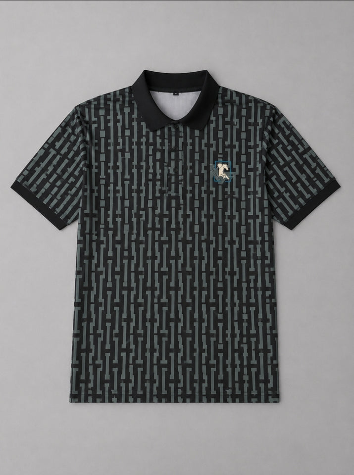 Prime Monogram Polo Black